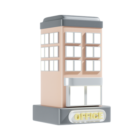 Immeuble de bureaux  3D Icon