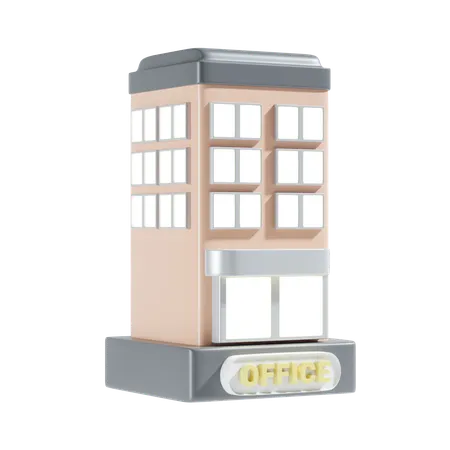 Immeuble de bureaux  3D Icon