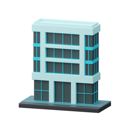 Immeuble de bureaux  3D Icon