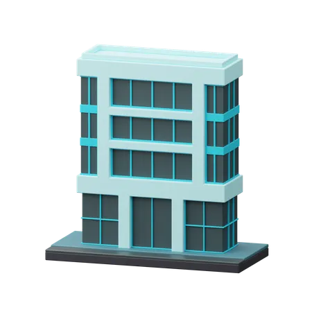 Immeuble de bureaux  3D Icon