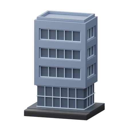 Immeuble de bureaux  3D Icon