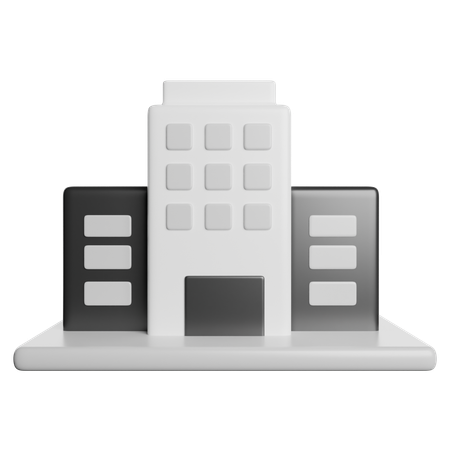 Immeuble de bureaux  3D Icon