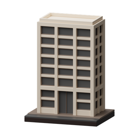Immeuble de bureaux  3D Icon