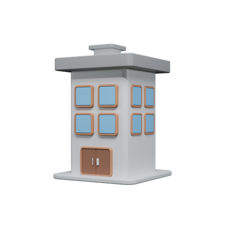 Immeuble de bureaux  3D Icon