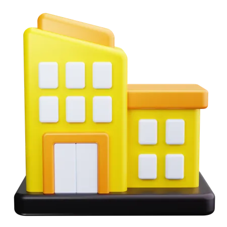 Immeuble de bureaux  3D Icon