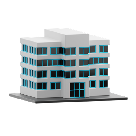 Immeuble de bureaux  3D Icon