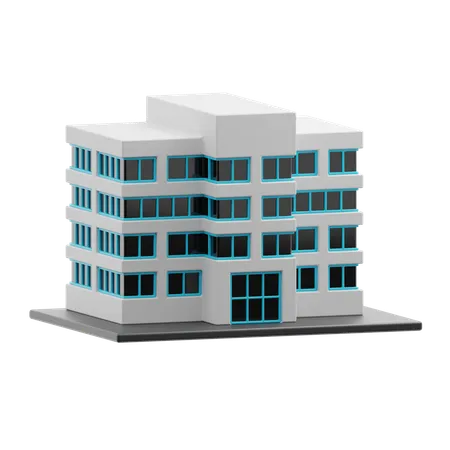 Immeuble de bureaux  3D Icon