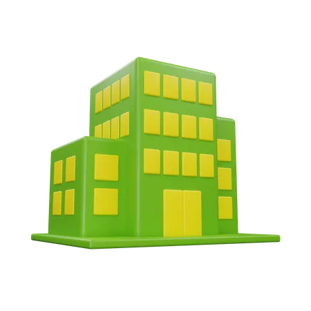 Immeuble de bureaux  3D Illustration