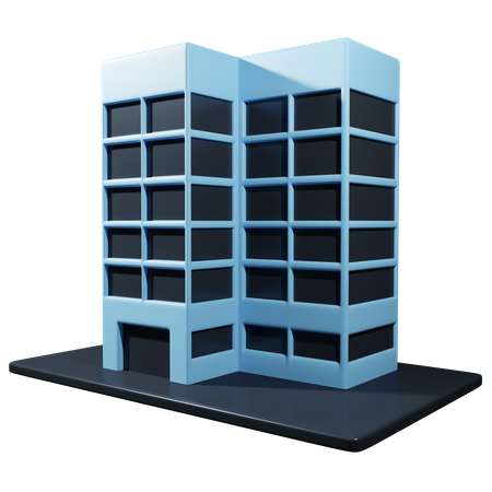 Immeuble de bureaux  3D Icon