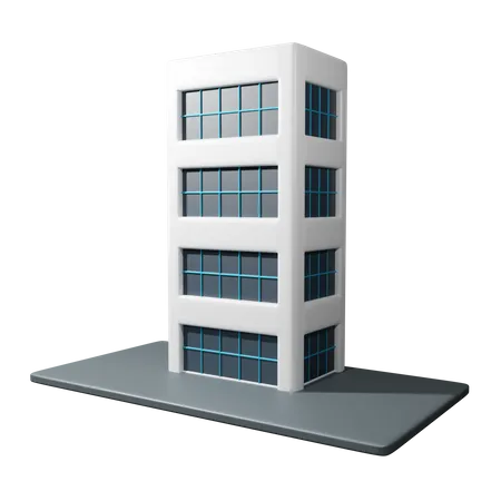 Immeuble de bureaux  3D Icon