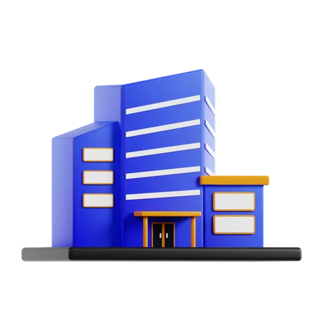 Immeuble de bureaux  3D Icon