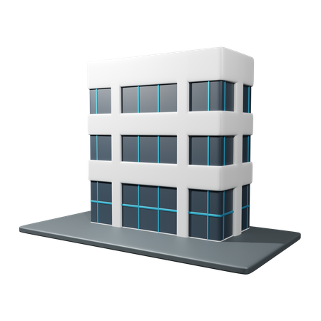 Immeuble de bureaux  3D Icon