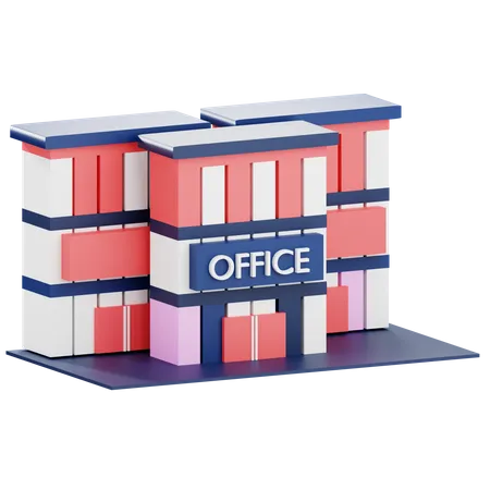 Immeuble de bureaux  3D Icon