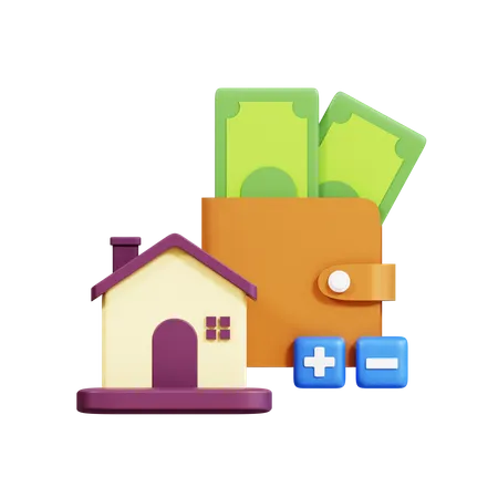 Immobilienbudget  3D Icon