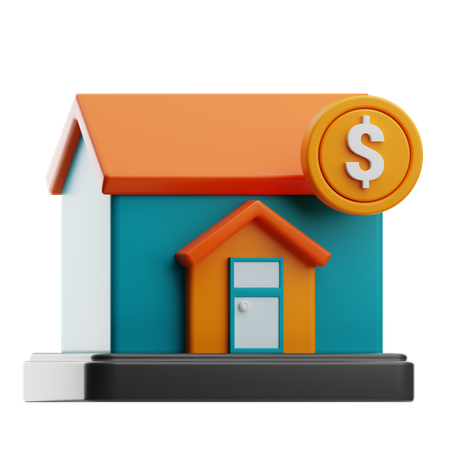 Immobilieninvestitionen  3D Icon