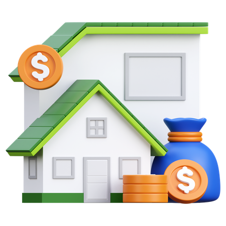 Immobilieninvestitionen  3D Icon