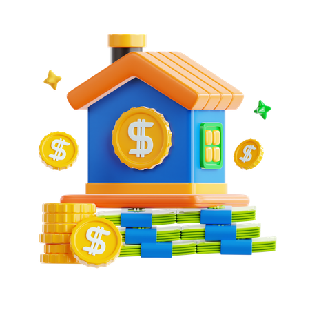 Immobilieninvestitionen  3D Icon