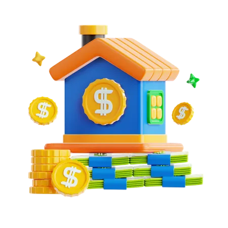 Immobilieninvestitionen  3D Icon