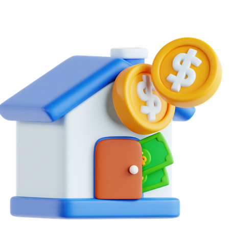 Immobilieninvestitionen  3D Icon