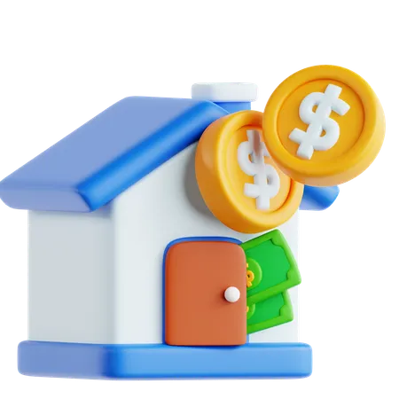 Immobilieninvestitionen  3D Icon