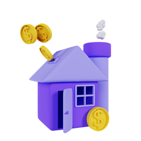 Immobilieninvestitionen  3D Icon