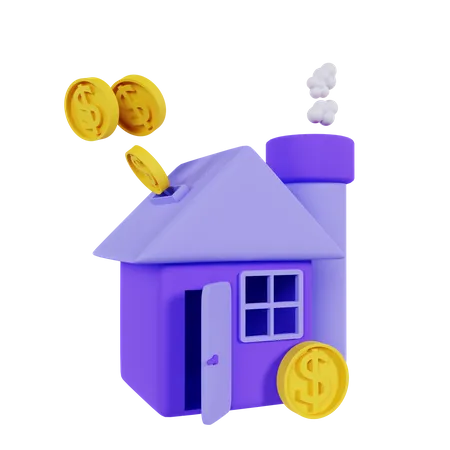 Immobilieninvestitionen  3D Icon