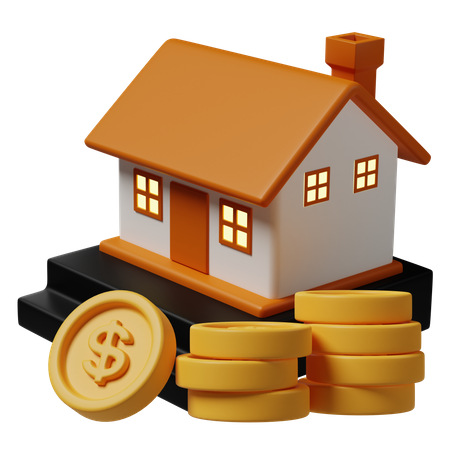 Immobilieninvestitionen  3D Icon