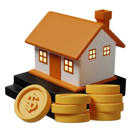 Immobilieninvestitionen  3D Icon