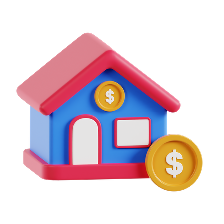 Immobilieninvestition  3D Icon