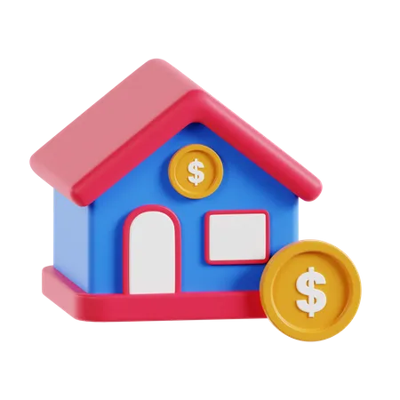 Immobilieninvestition  3D Icon