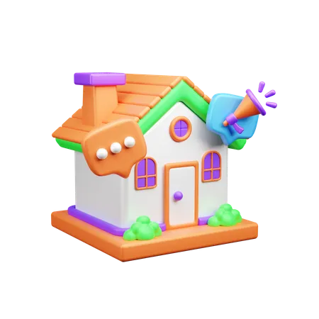 Immobilienanzeigen  3D Icon