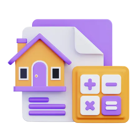 Immobilienbudget  3D Icon