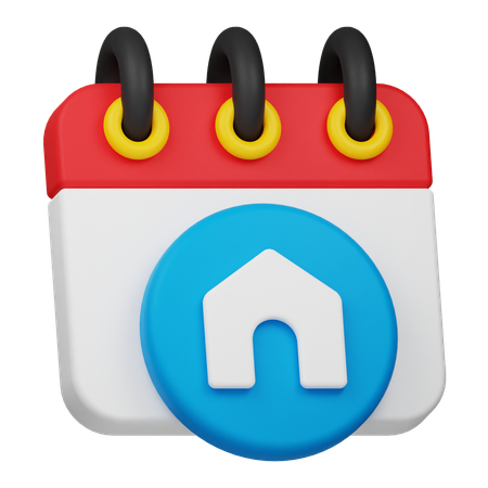 Immobilienkalender  3D Icon