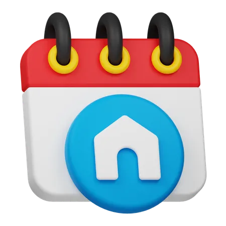 Immobilienkalender  3D Icon