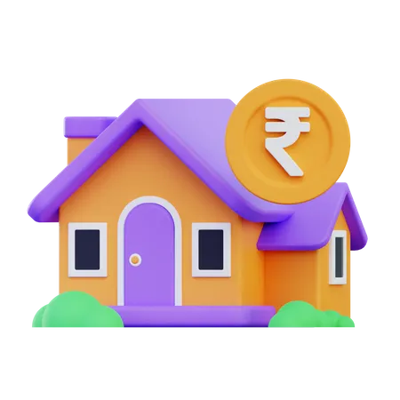 Immobilienpreis  3D Icon