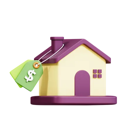 Immobilienpreis  3D Icon