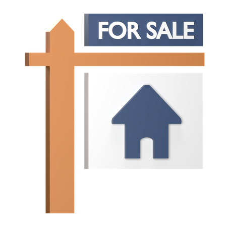 Immobilienverkauf  3D Icon