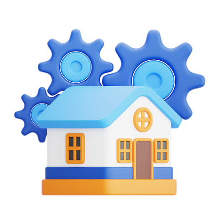 Immobilienverwaltung  3D Icon