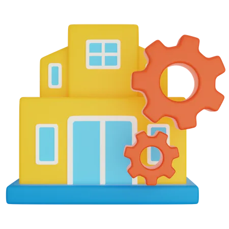 Immobilienverwaltung  3D Icon