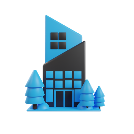 Immobilier  3D Icon