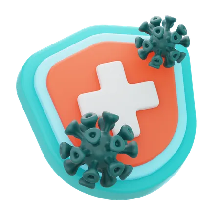 Immune Shield  3D Icon