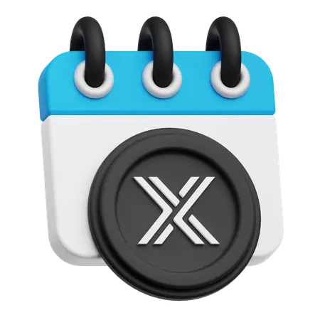 Immutable Calendar  3D Icon