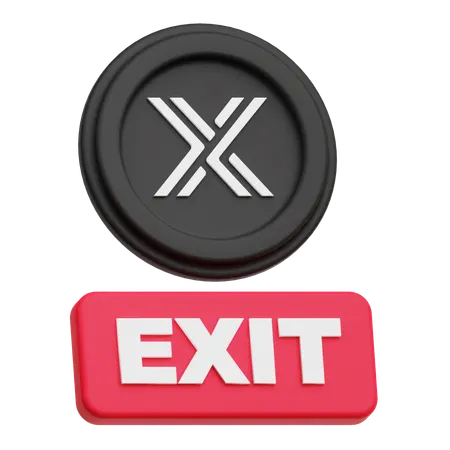 Immutable Exit  3D Icon