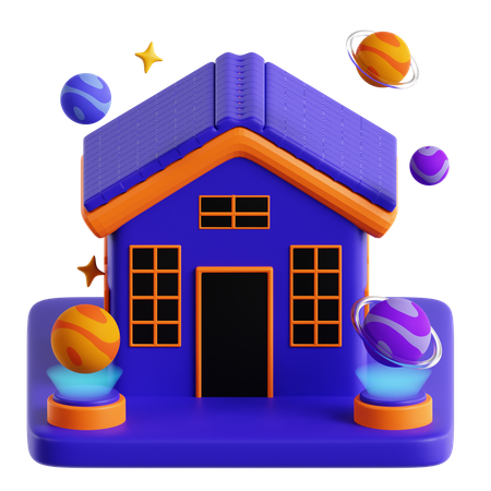 Imóveis virtuais  3D Icon