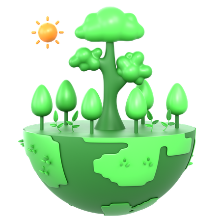 Impact environnemental  3D Icon