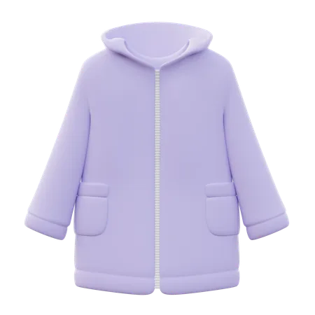 Impermeable mujer  3D Icon
