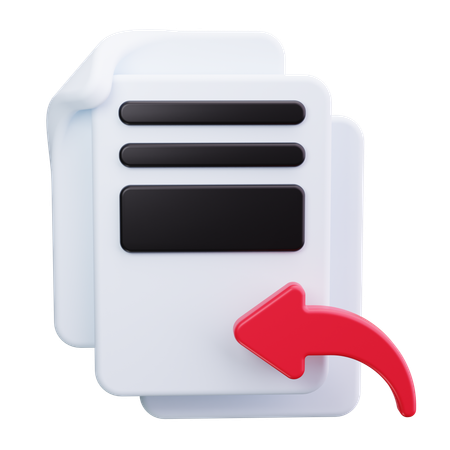 Import Document  3D Icon