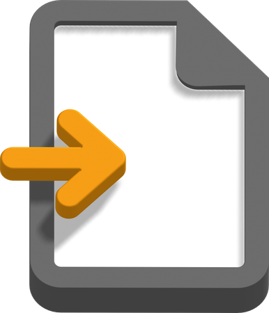 Import file  3D Icon