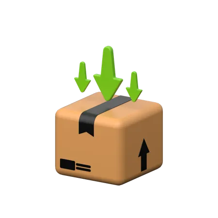 Import Shipping 3 D Icon Depicts Global Trade And Logistics Showcasing A Cargo Container With Arrows Symbolizing Importation In Three Dimensions 3D Icon
