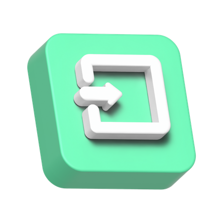 Importar flecha  3D Icon